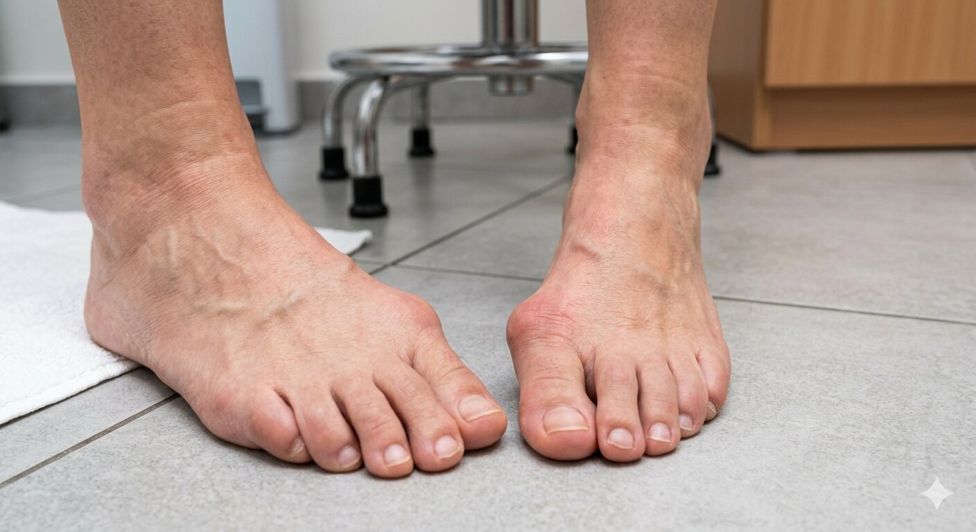 Pies con hallux valgus