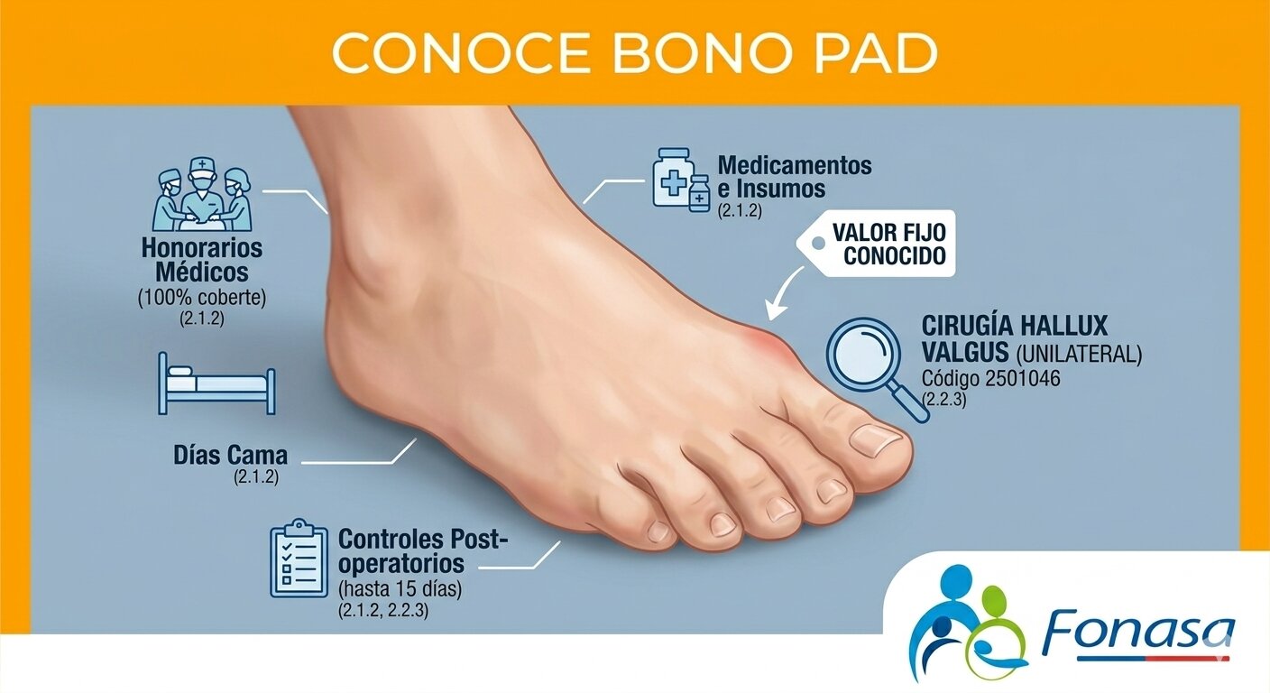 Infografía Bono PAD FONASA